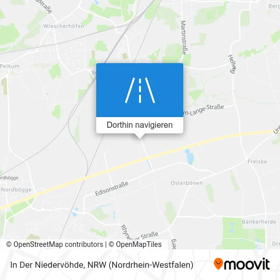 In Der Niedervöhde Karte