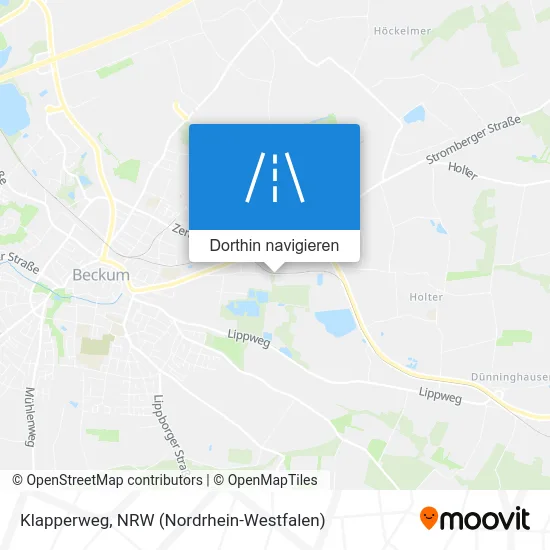 Klapperweg Karte