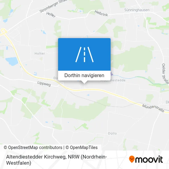 Altendiestedder Kirchweg Karte