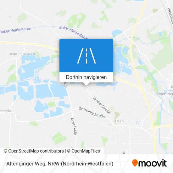 Altenginger Weg Karte