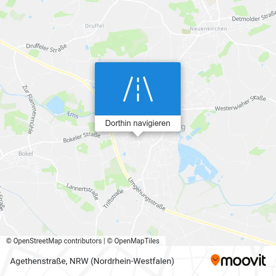 Agethenstraße Karte