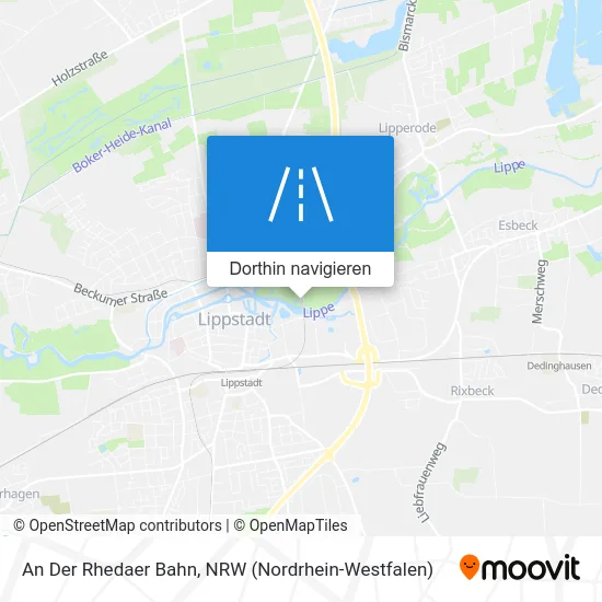 An Der Rhedaer Bahn Karte