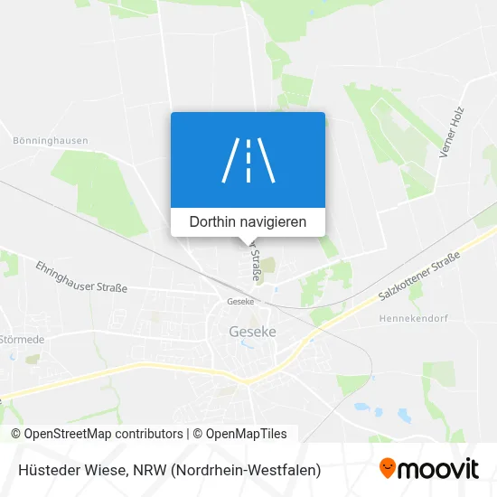 Hüsteder Wiese Karte