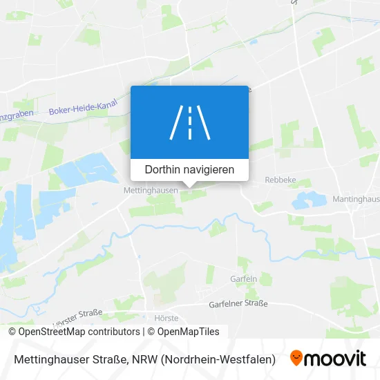 Mettinghauser Straße Karte