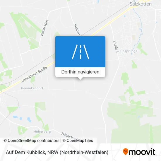 Auf Dem Kuhblick Karte