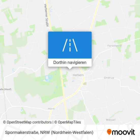 Spormakerstraße Karte