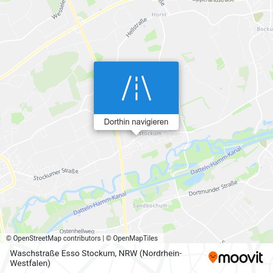 Waschstraße Esso Stockum Karte