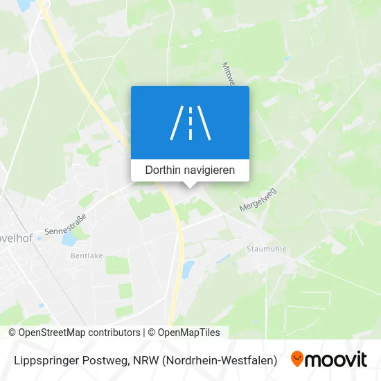 Lippspringer Postweg Karte