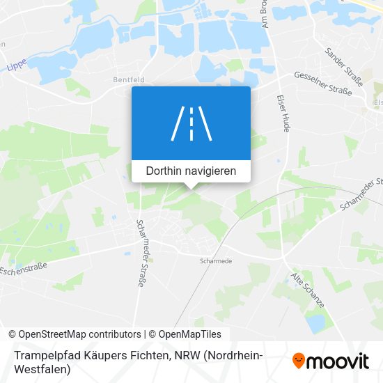Trampelpfad Käupers Fichten Karte