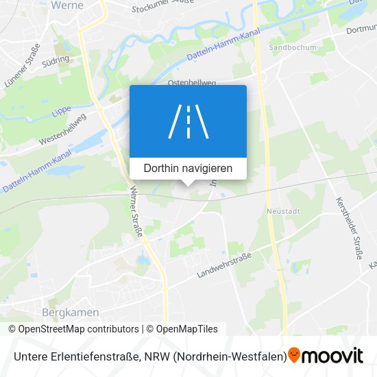 Untere Erlentiefenstraße Karte