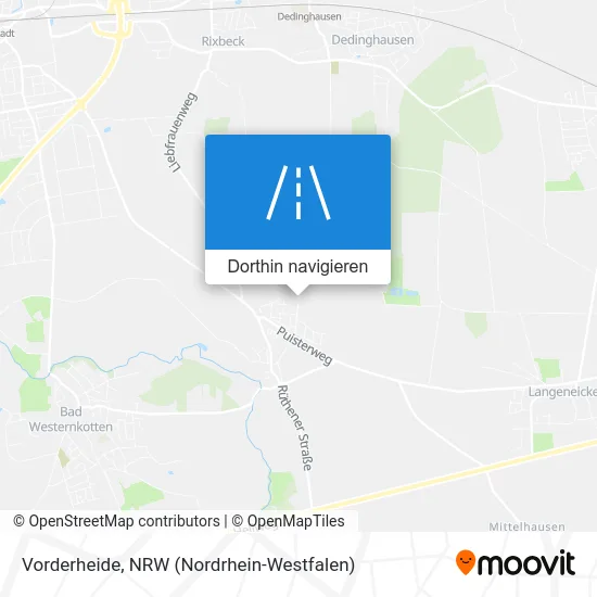 Vorderheide Karte