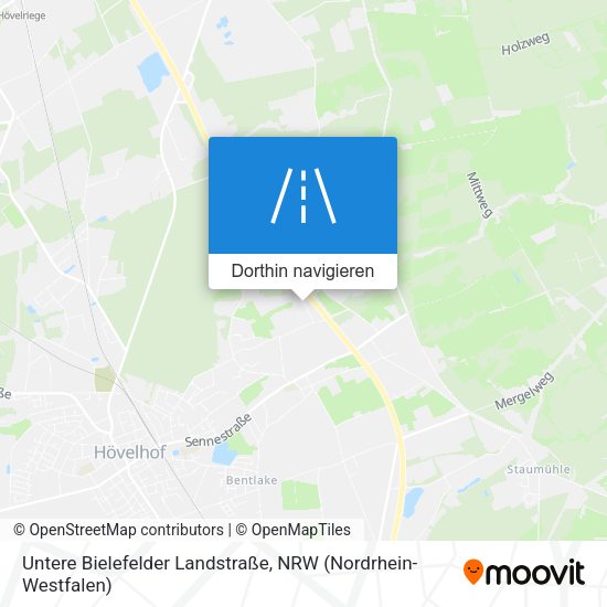 Untere Bielefelder Landstraße Karte