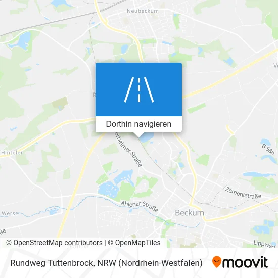 Rundweg Tuttenbrock Karte