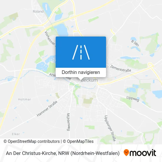An Der Christus-Kirche Karte