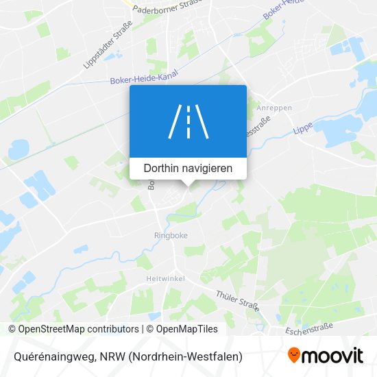 Quérénaingweg Karte