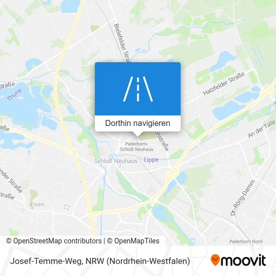 Josef-Temme-Weg Karte