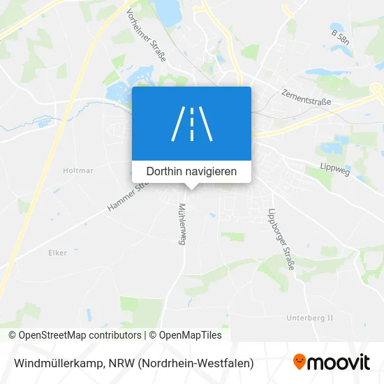 Windmüllerkamp Karte