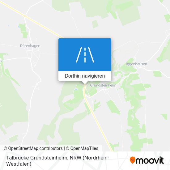 Talbrücke Grundsteinheim Karte
