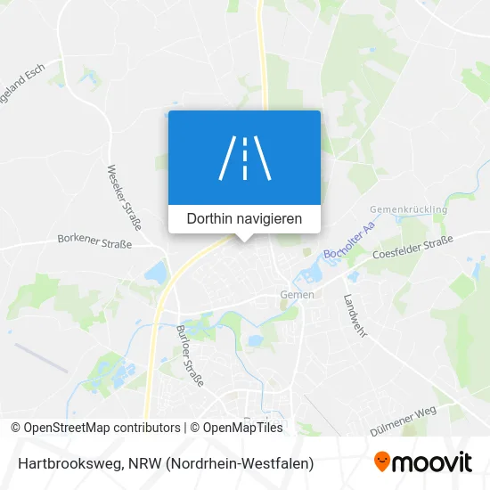 Hartbrooksweg Karte