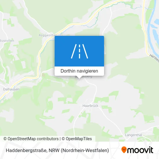 Haddenbergstraße Karte