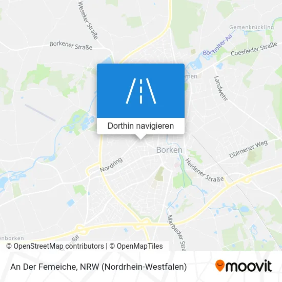 An Der Femeiche Karte