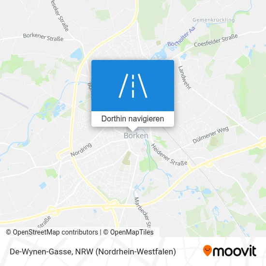 De-Wynen-Gasse Karte