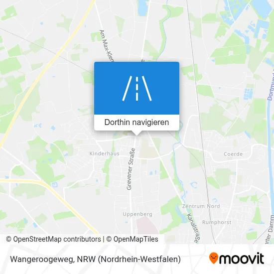 Wangeroogeweg Karte