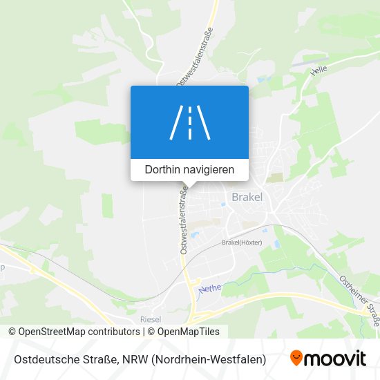 Ostdeutsche Straße Karte