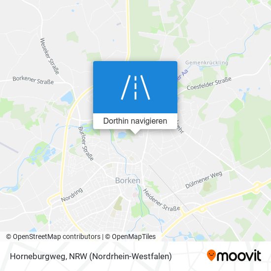 Horneburgweg Karte