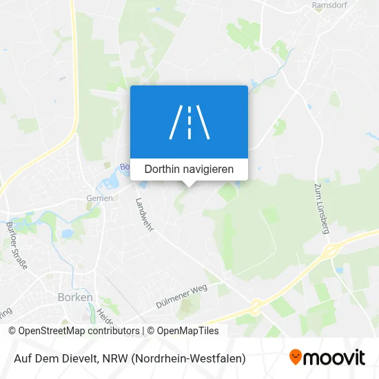 Auf Dem Dievelt Karte