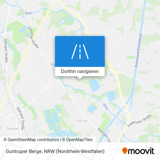 Guntruper Berge Karte