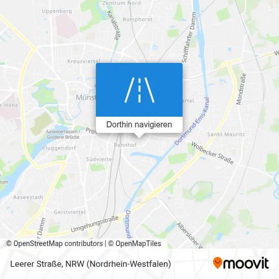 Leerer Straße Karte