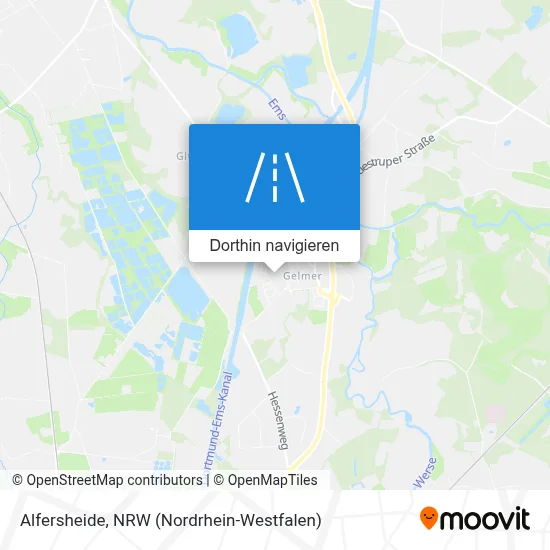 Alfersheide Karte