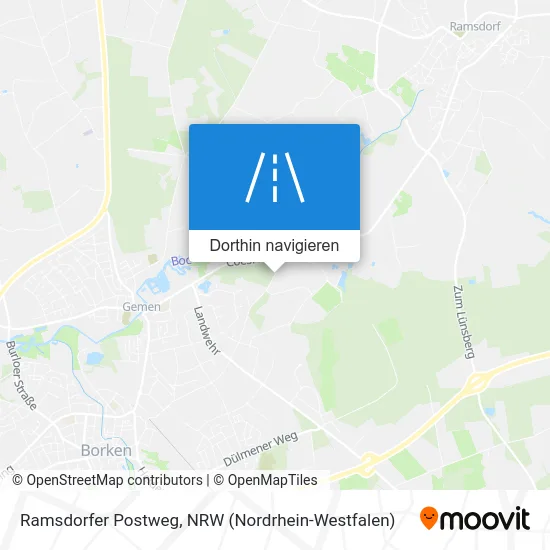 Ramsdorfer Postweg Karte