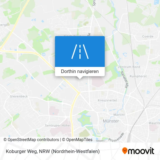 Koburger Weg Karte