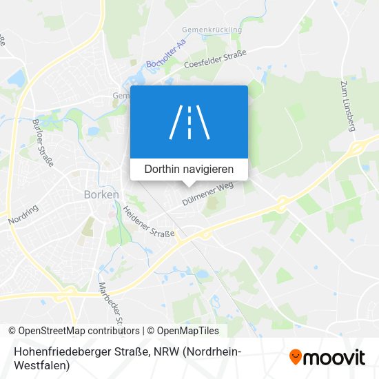 Hohenfriedeberger Straße Karte