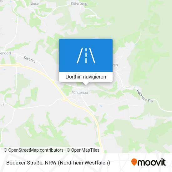 Bödexer Straße Karte