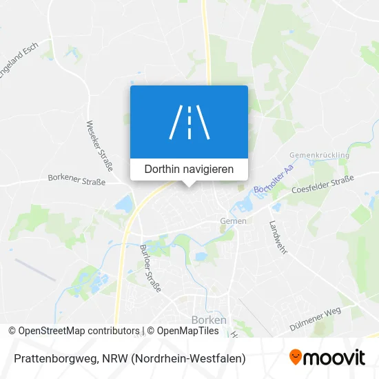 Prattenborgweg Karte