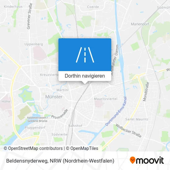 Beldensnyderweg Karte