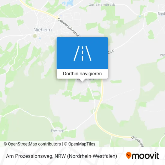 Am Prozessionsweg Karte