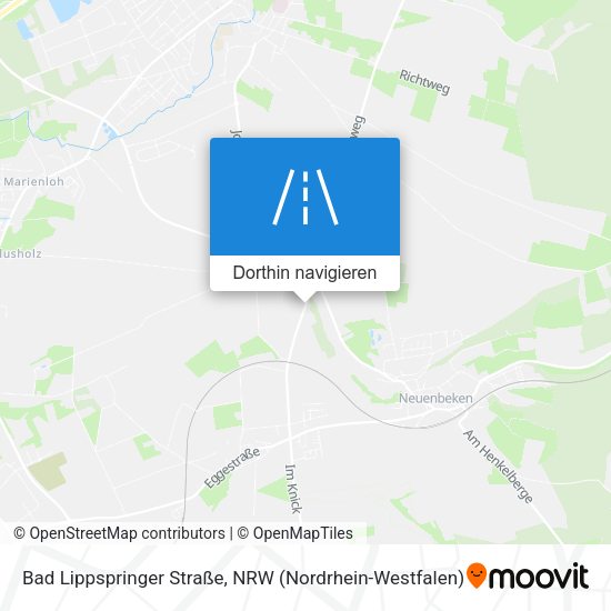 Bad Lippspringer Straße Karte