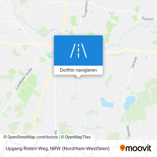 Upgang-Rotert-Weg Karte