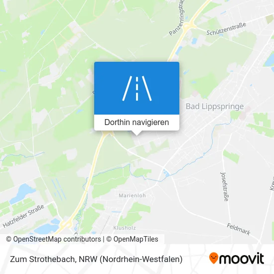 Zum Strothebach Karte