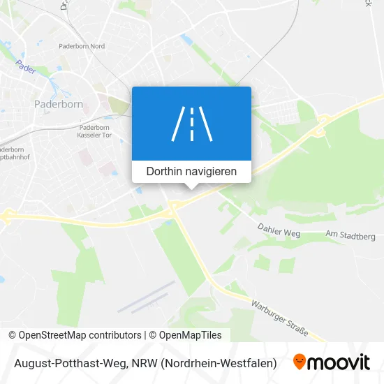 August-Potthast-Weg Karte