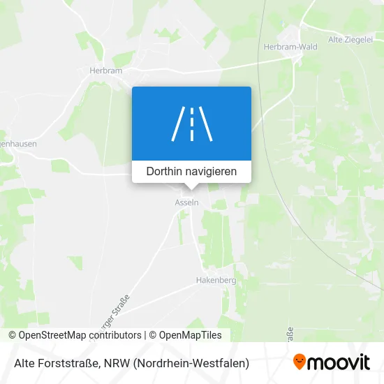 Alte Forststraße Karte