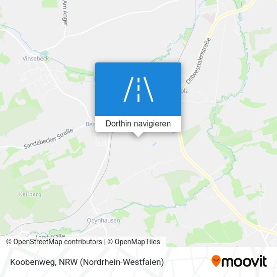 Koobenweg Karte