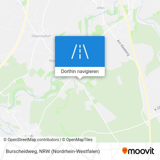 Burscheidweg Karte