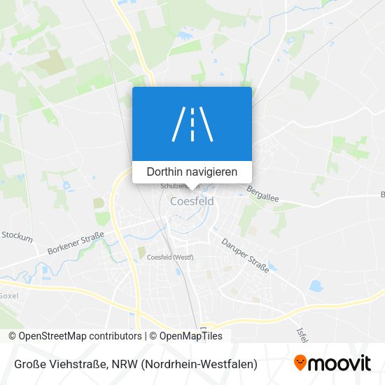 Große Viehstraße Karte