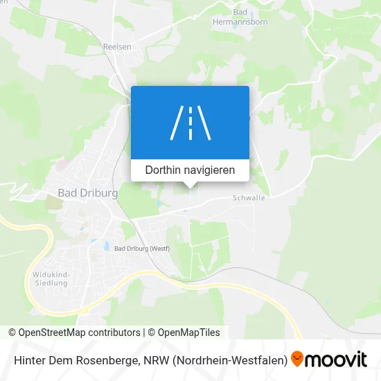 Hinter Dem Rosenberge Karte