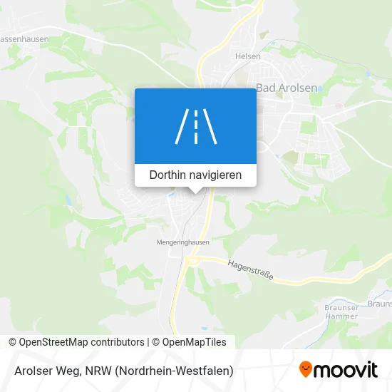 Arolser Weg Karte